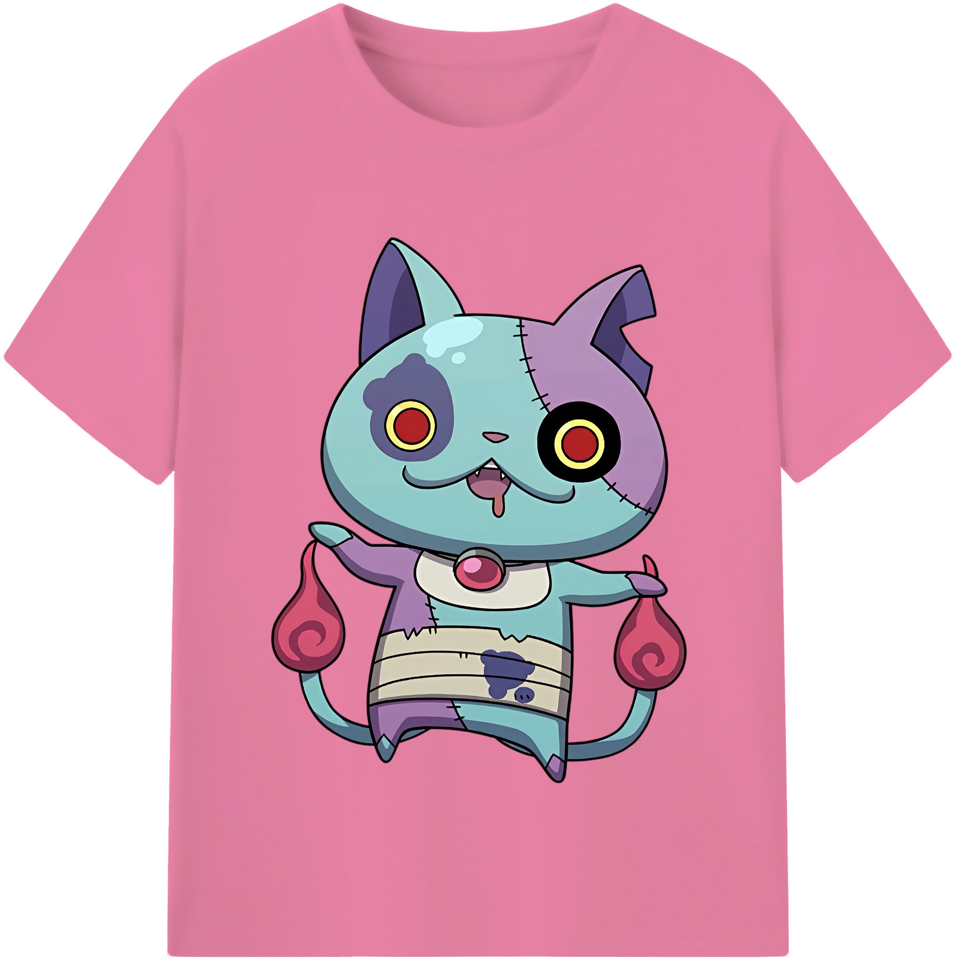 （画像用） 妖怪ウォッチ Yo-kai Watch 綿100％半袖Tシャツ（フロントプリント）